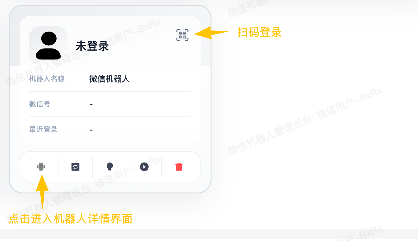 机器人卡片